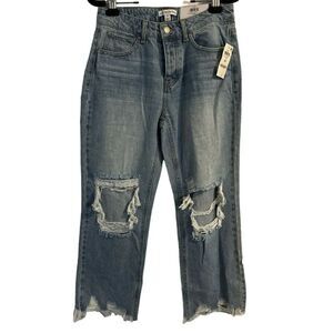 And Now This Macy’s The Mini Wide High Rise Relaxed Fit Cropped Jeans Size 25